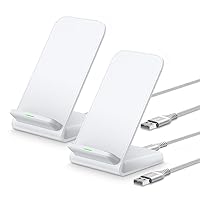 Pixel 8 Pro Wireless Charger, 15W Fast Charging Stand for Google Pixel 8/7a/7 Pro/6 Pro/5, 2-Pack Android Phone Wireless Charger Stand for Samsung Galaxy S24 Ultra/S23 FE/S22, iPhone 15/14/13/Pro/Max