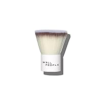 Well People Kabuki Complexion Brush, Compact Makeup Brush For Seamless, Even Coverage, Great For Foundation, Bronzer & Powder, Cruelty-free Bristles