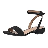 CUSHIONAIRE Women's Nila one band low block heel sandal +Wide Widths Available