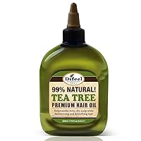 Difeel Premium Natural Hair Oil - Tea Tree Oil for Dry Scalp 7.1 Ounce (6-Pack)