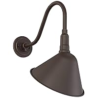 Franklin Iron Works Neihart Farmhouse Rustic Wall Light Sconce Rustic Bronze Brown Metal Hardwired 10 1/2
