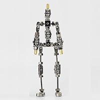 Stop Motion Mupplies PRO2.0 Stainless Steel Man Armature Kit,Skeleton Kit for Stop Motion Character Puppet Making