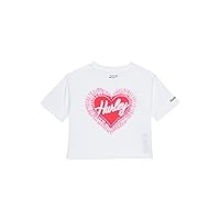 Hurley Girl's Boxy Graphic T-Shirt (Little Kids) White 2 4 Little Kid