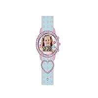 Accutime Kids Love, Diana Blue Pink Hearts Digital Flashing LCD Quartz Wrist-Watch with Pink and Blue Graphic Strap for Girls, Boys and Toddlers (Model: LDA4026AZ)