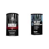 Animal Omega – Omega 3 & 6 Supplement – Fish Oil, Flaxseed Oil, Salmon Oil, Cod Liver, Herring & Flex –Complete Joint Support Supplement – Contains Turmeric Root Curcumin