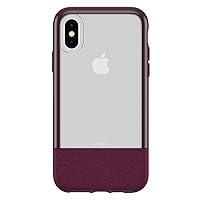 OtterBox - Ultra-Slim Statement iPhone X & XS Case (ONLY) - Clear Protective Phone Case with Luxurious Felt Accent (Lucent Magenta)