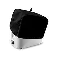 Toaster Covers 4 Slice Black Bread Maker Cover With Pocket Solid Color Kitchen Bakeware Protecto Fingerprint Protection Small Kitchen Appliance Dust Covers Large