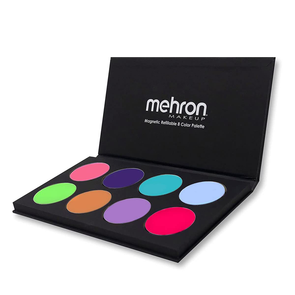 Mehron Makeup Paradise Makeup AQ 8 Color Pastel Palette | Magnetic Refillable Body Paint & Face Paint Palette | Professional Water Activated Makeup for Costumes, SFX, Halloween, & Cosplay