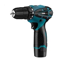 Screwdriver Electric Drill Double Speed With 1.5AH Lithium Battery LED Light Hand Drill Tool