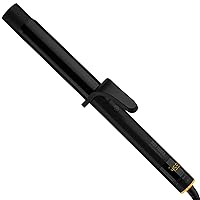 Hot Tools Pro Artist Black Gold Digital Salon Hair Curling Iron | Medium Loose Curls and Tousled Waves, (1-1/4 inch)