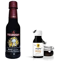 Meliponini Stingless Bee Honey 80ML with Traboost Rain Forest Riau Premium Black Sialang Honey 350ML