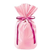 Frost Ribbon Gift Bags Large, Pink, Pack of 40