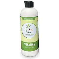 Vitality 16 oz - Worm Castings Super Concentrate, Plant Food, Fertilizer - Promotes Health, Amazing Growth for Vegetables, Fruit, Houseplants - Non-Toxic, Gentle - Will Not Burn