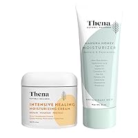 Intensive Healing Moisturizing Cream and Manuka Honey Cream Moisturizer Bundle