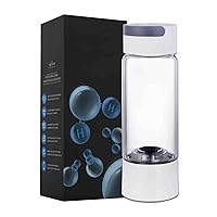 2024 Hydrogen Water Bottle with PEM SPE Technology, Portable Rechargeable Hydrogen Water Generator, Hydrogen Rich Water Glass Health Cup for Home, Travel