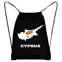 Cyprus Country Map Color Sport Bag 18