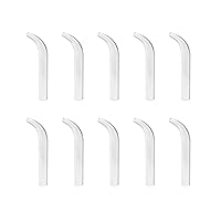 Elitzia Four Types of Acne Blackhead Absorbing Glass Tube Types Multiple Use Electrotherapy Beauty Machine Accessories 10/Set of The Same Type ETD215SA (Curved)