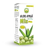Basic Ayurveda Aloe-Amla Mix Juice, Aloe Vera-Gooseberry Mix Juice, 32.46 Fl Oz (960ml), Ayurvedic Herbal Blend for Wellness, No Added Sugar