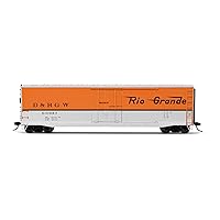 Rivaraossi D&RGW Denver & Rio Grande Western Railroad Box Car with Plug Door Running Number 60987 HO Scale Train Rolling Stock HR6583D