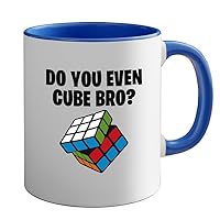 Rubik Player 2Tone Mug 11oz Blue -Do You Even Cube - Math Lover Friends Cubers Brain Games Puzzle Kids Teen Adult Grand Master