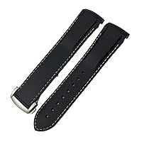 Rubber Silicone Watchband 19mm 20mm 21mm 22mm For Longines Hydroconques Conquest VHP Waterproof Sport Watch Strap