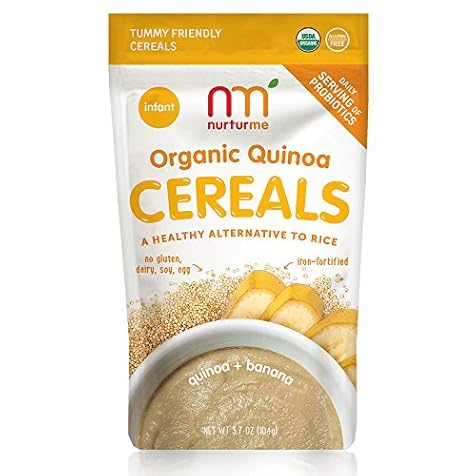 NurturMe Organic Infant Cereals, Quinoa + Banana, 3.7 Ounce