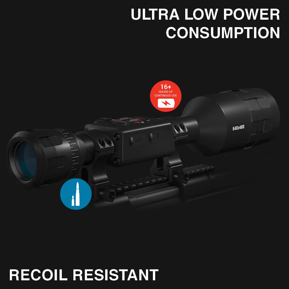 ATN Thor 4 Thermal Scope w/Video rec in HD, Smooth Zoom, Bluetooth and Wi-Fi (Streaming, Gallery & Controls)