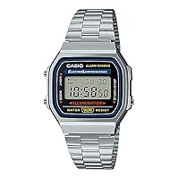 Casio A168 Digital Wristwatch, Standard, Men's, Women's, Kids, Overseas Model