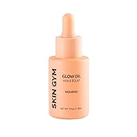 SKIN GYM Glow Oil, Brightening, Skin-Softening and Hydrating Face and Body Oil Enhanced with Sunflower, Sweet Almond and Sesame Oils