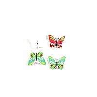 10 PCS Sewing Notions Supplies Fasteners Buttons Sew On 03016 Butterfly Wooden Clothing Decoration Handmade Scrapbook Boutons