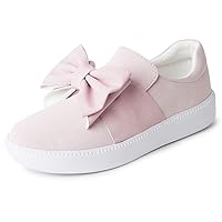 J. Adams Wally Platform Sneakers for Women - Comfortable Slip On Shoes with Bow