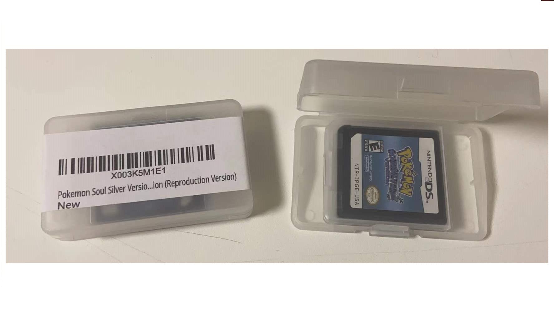 Pokemon Soul Silver Version Game Card Compatible with Nintendo DS/NDS/NDSL/NDSi/3DS/2DS Version (Reproduction Version)