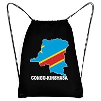 Congo Kinshasa Country Map Color Sport Bag 18