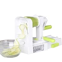 Qiangcui 4-in-1 Vegetable Spiralizer Vegetable Slicer,with 4 Blades and Blade Caddy,for Low Carb,Kitchen Vegetable Tools/251, 11332