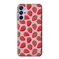 jjphonecase R3719 Strawberry Pattern Case Cover for Samsung Galaxy A15 5G
