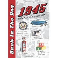 1945 Back In The Day - 24-page Greeting Card / Booklet with Envelope (5 x 7 Size) – Great for Birthdays, Anniversaries, Reunions, Graduations, Client & Corporate Gifts