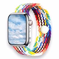 AcuBalance Acupressure Watch Band- Calm Anxiety, Tension, Nausea- Sleep Aid- Nylon Stretch Solo Loop Strap Compatible for Apple Watch Bands (Med 38/40/41mm)