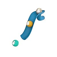 Bathtime Slide Set, Baby Bath Toy w/Biocote Protection to Keep Fresh & Clean, Sensory Learning - Slide Set (1 Slide + 3 Fun Animal Character Rocks), 6 Months Old+, Blue