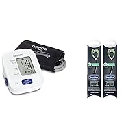 OMRON Bronze Blood Pressure Monitor, Upper Arm Cuff, Digital Blood Pressure Machine, Stores Up to 14 Readings, DenTek Tongue Cleaner, Fresh Mint, Removes Bad Breath, 2 Pack