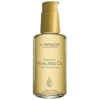 L'ANZA Keratin Healing Oil Hair Treatment, Hair Oil Revives & Nourishes Dry Damaged Hair & Scalp, Sulfate Free with Phyto IV Complex, Cruelty Free Volumizing Hair Care with UV Protection