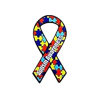 Large Autism Ribbon Car Magnet – Vibrant Designs to Show Support and Visible Advocacy for Autism Awareness - Perfect for Vehicles and Refrigerators - 24 Magnets