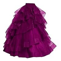 Women's Maxi Bridal Skirt Wedding Skirt Long Organza Skirt for Women Party Prom Skirt