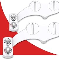 BUTT BUDDY Spa (2 Pack) - Bidet Toilet Seat Attachment & Fresh Water Sprayer (Warm & Cool Cleaning | Non-Electric | Dual-Nozzle)