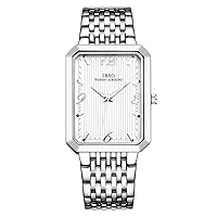 Men Watches 7MM Ultra-Thin Rectangle Dial Watch Classic Quartz Wristwatch
