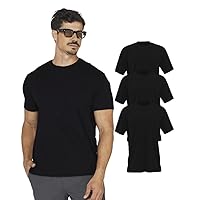 HEIL Mens T-Shirts Super Soft Casual 100% Cotton | Crew Neck | T-Shirt | Multipack | Any Occasion (Pack of 3)