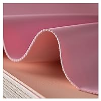 Faux Leather Fabric Leatherette 137cm Wide Vinyl Leathercloth Upholstery Textured Material Upholstered Leather Fabric Bedside Background Sofa Fabric (Size: 1.37x1m/4.49x3.28ft) (Color : Pink, Size :
