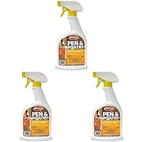 825686 s Pen Poultry Insecticide Spray 32oz Quart, 1 Count (Pack of 3), White Bottle