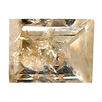 0.13 ct EMERALD CUT (3 x 3 mm) MINED FROM CONGO FANCY BROWNISH PINK DIAMOND NATURAL LOOSE DIAMOND