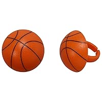 Basketball Cupcake Rings - 24 ct