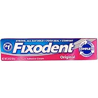 Fixodent Complete Original Denture Adhesive Cream 2.4 Oz (Pack of 3)